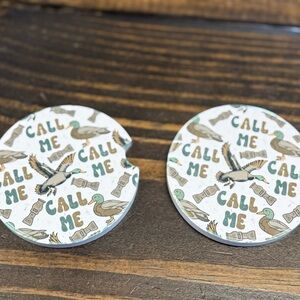 Duck Patterned Car Coasters